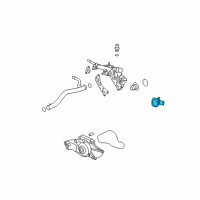 OEM Saturn Vue Housing-Engine Coolant Thermostat Diagram - 12612633