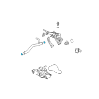 OEM 2007 Saturn Vue Seal-Engine Coolant Crossover Pipe Diagram - 12581530