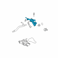 OEM 2005 Saturn Vue Housing Asm-Engine Coolant Thermostat (W/ EGR Valve) Diagram - 12581522