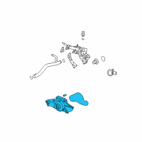 OEM 2004 Saturn Vue Water Pump Assembly Diagram - 12635743