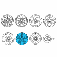 OEM 2019 Lexus NX300 Wheel, Disc Diagram - 42611-78150