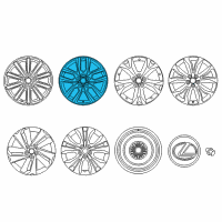 OEM 2015 Lexus NX200t Wheel, Disc Chrome P Diagram - 4261A-78070