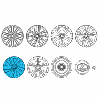 OEM 2017 Lexus NX200t Wheel, Disc Diagram - 42611-78110