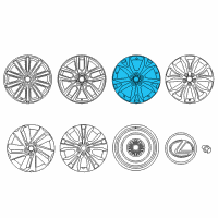OEM 2017 Lexus NX300h Wheel, Disc Diagram - 42611-78242