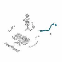 OEM 2007 Hyundai Tucson Neck Assembly-Fuel Filler Diagram - 31040-2E300