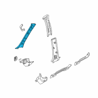 OEM Mercury Mariner Weatherstrip Pillar Trim Diagram - 6L8Z-7803599-AAA