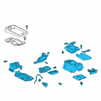 OEM 2007 Toyota Sienna Console Assembly Diagram - 58810-AE010-B0