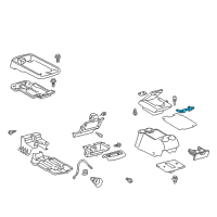 OEM Toyota Hinge Diagram - 58907-AE020