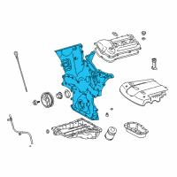 OEM 2003 Toyota 4Runner Timing Cover Diagram - 1510031050