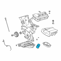 OEM Lexus LX470 Oil Filter Diagram - 90915-YZZD3