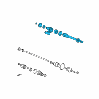 OEM 2006 Acura TSX Shaft Assembly, Half Diagram - 44500-SEA-900