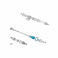 OEM 2002 Honda CR-V Boot Set, Outboard Diagram - 44018-S9A-020