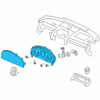 OEM Pontiac G8 Instrument Cluster Diagram - 92234153