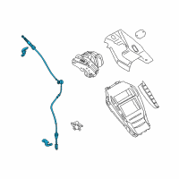 OEM 2017 Lincoln MKZ Shift Control Cable Diagram - DG9Z-7E395-AG