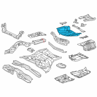 OEM 2017 Lexus GS F Pan, Rear Floor Diagram - 58311-30382