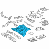 OEM 2013 Lexus GS450h Pan, Center Floor Diagram - 58211-30410