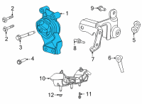 OEM Ram 1500 Engine Mount Diagram - 5038871AB