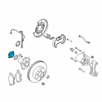 OEM 2003 Nissan 350Z Bearing-Rear Axle Inner Diagram - 43210-AL505