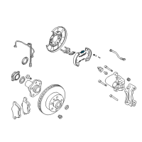 OEM 2003 Nissan 350Z Adjuster Assy-Rear Brake Diagram - 44200-9Y00A