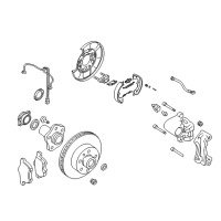 OEM Nissan 350Z Retainer-Spring, Anti Shoe Rattle Diagram - 44084-8J01A
