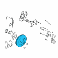 OEM Nissan Leaf Rotor Brake Diagram - 43206-4BT0B