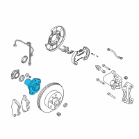 OEM Infiniti M45 Rear Axle Hub Assembly Diagram - 43202-AG000