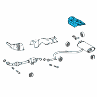 OEM Toyota Corolla Heat Shield Diagram - 58327-12250