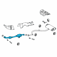 OEM 2019 Toyota Corolla Front Pipe Diagram - 17410-24250