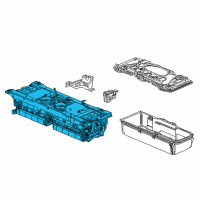 OEM Acura Battery Pack Assembly Diagram - 1D100-5WS-A10