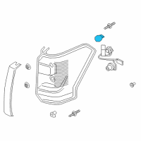 OEM Ford Stop Lamp Bulb Diagram - 9L2Z-13466-A