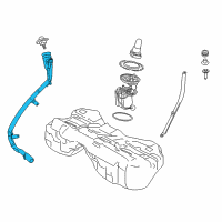 OEM 2021 BMW 540i xDrive Plastic Filler Pipe Diagram - 16-11-7-365-415