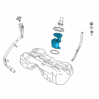 OEM 2017 BMW 540i xDrive Fuel Pump Diagram - 16-11-7-476-105
