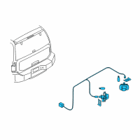 OEM Nissan Armada Lamp Assembly-Backup RH Diagram - 26510-7S600