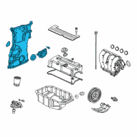 OEM 2009 Honda Accord Case Assembly, Chain Diagram - 11410-R40-A01