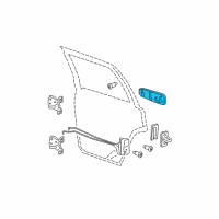 OEM 2006 Jeep Commander Handle-Exterior Door Diagram - 5HS56AJCAJ