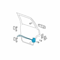 OEM 2005 Jeep Grand Cherokee Rear Door Latch Diagram - 55113375AC