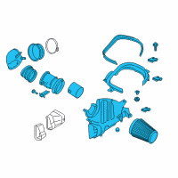 OEM 2018 Ford Mustang Air Cleaner Assembly Diagram - FR3Z-9600-J