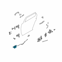 OEM Ford Taurus X Handle, Inside Diagram - 8F9Z-7421819-A