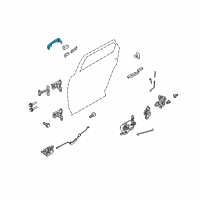 OEM Ford Taurus Handle, Outside Diagram - 8G1Z-5422404-AE