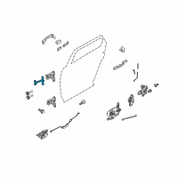 OEM 2005 Ford Freestyle Door Check Diagram - 6F9Z-7427204-A