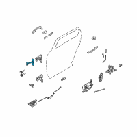 OEM 2008 Ford Taurus X Door Check Diagram - 6F9Z-7427204-A