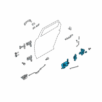 OEM 2009 Ford Taurus X Door Lock Actuator Motor Diagram - 8F9Z74264A00A