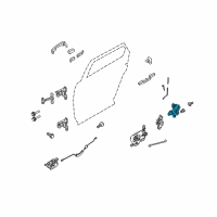 OEM Ford Freestyle Latch Diagram - 8F9Z-5426413-A