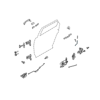 OEM 2009 Ford Taurus X Handle Rod Diagram - 5F9Z-7426460-A