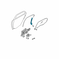 OEM 2009 Kia Spectra5 Channel Assembly-Rear Door Rear Diagram - 835502F000