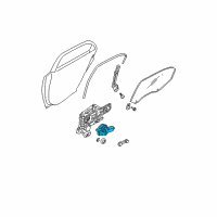 OEM Kia Spectra Motor Assembly-Power Window Regulator Diagram - 824502F000