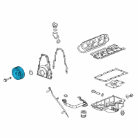 OEM 2011 Chevrolet Camaro Balancer, Crankshaft Diagram - 12617538