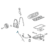 OEM 2015 Chevrolet Camaro Dipstick Diagram - 12669528