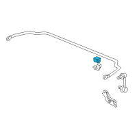 OEM 2000 Honda Accord Bush, Rear Stabilizer Holder Diagram - 52306-S82-A01