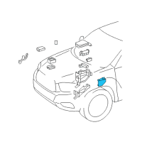 OEM 2009 Toyota Highlander Junction Block Diagram - 82720-48070